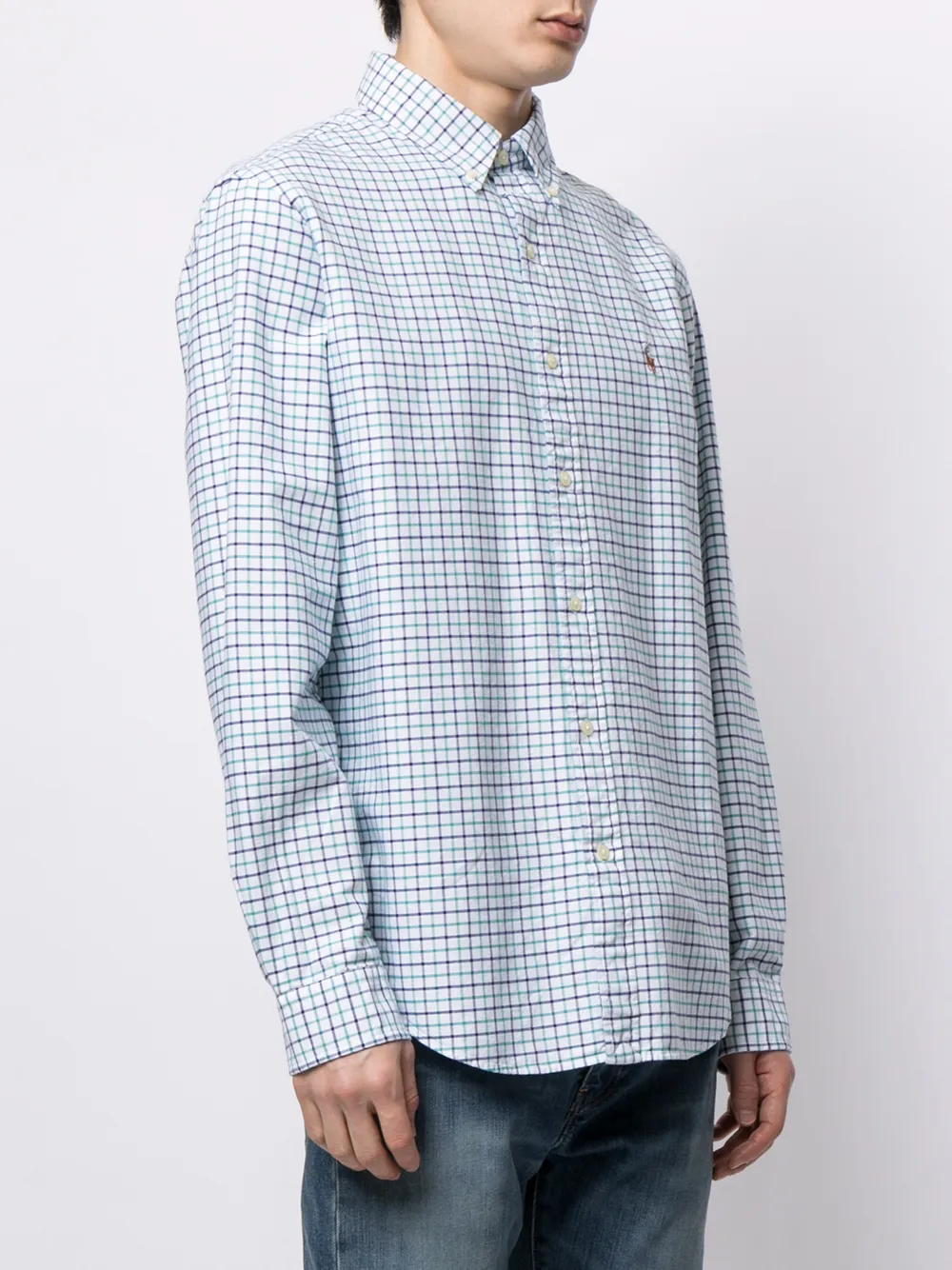 фото Polo ralph lauren клетчатая рубашка на пуговицах