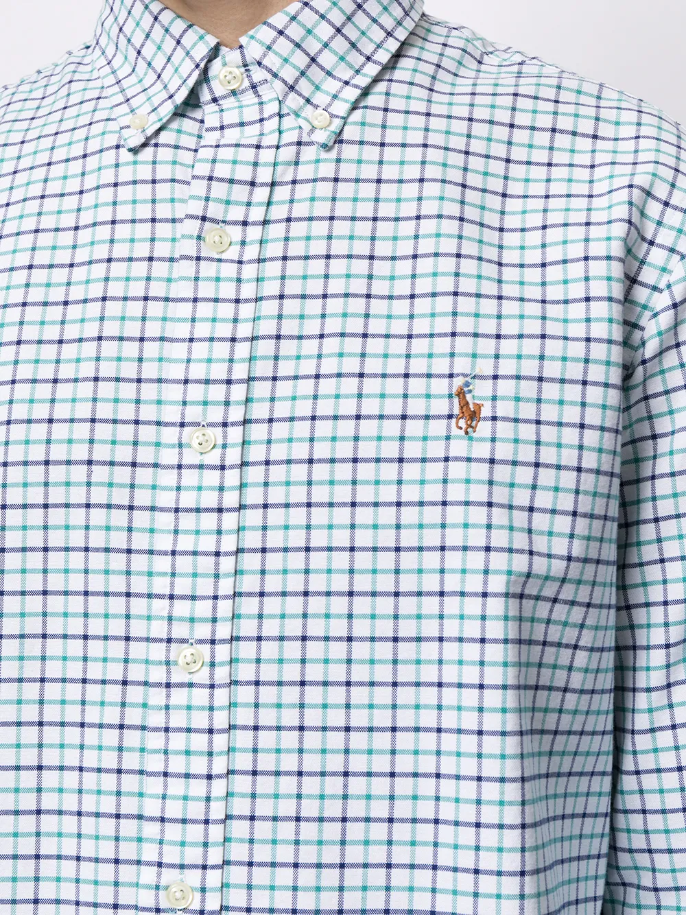 фото Polo ralph lauren клетчатая рубашка на пуговицах