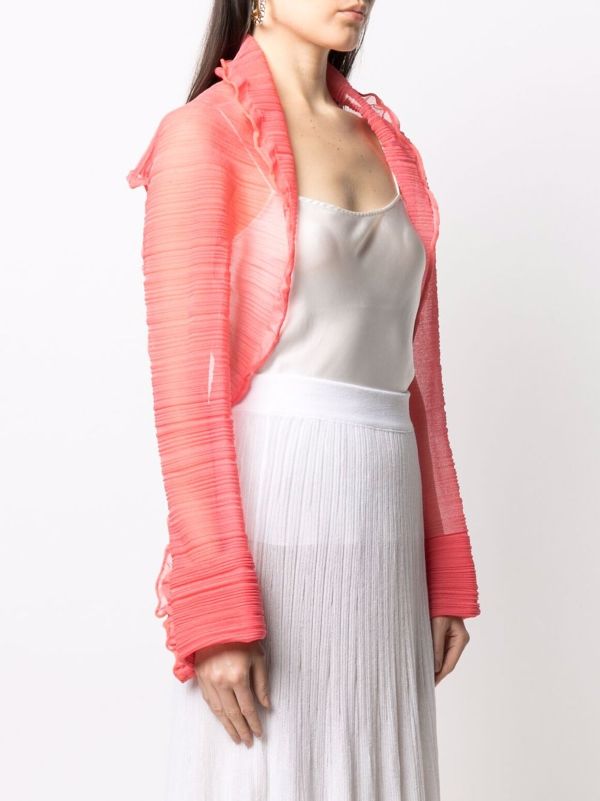 pink silk bolero jacket