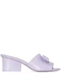 Ferragamo Viva Bow 55mm leather sandals - Purple