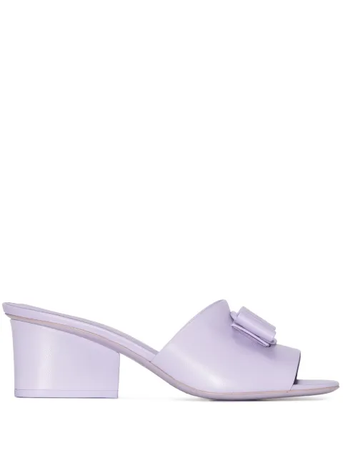 Ferragamo mules Viva Bow con tacón de 55mm