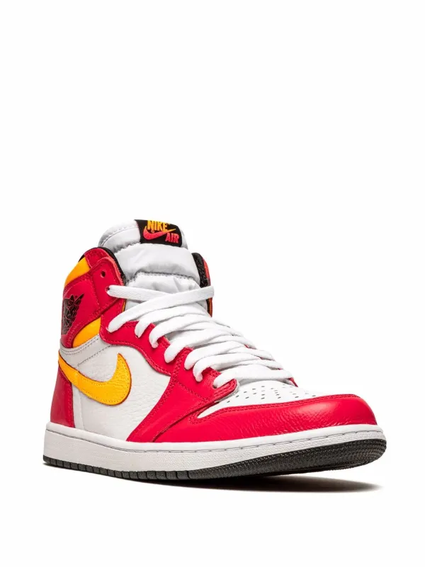 air jordan 1 retro high og red yellow