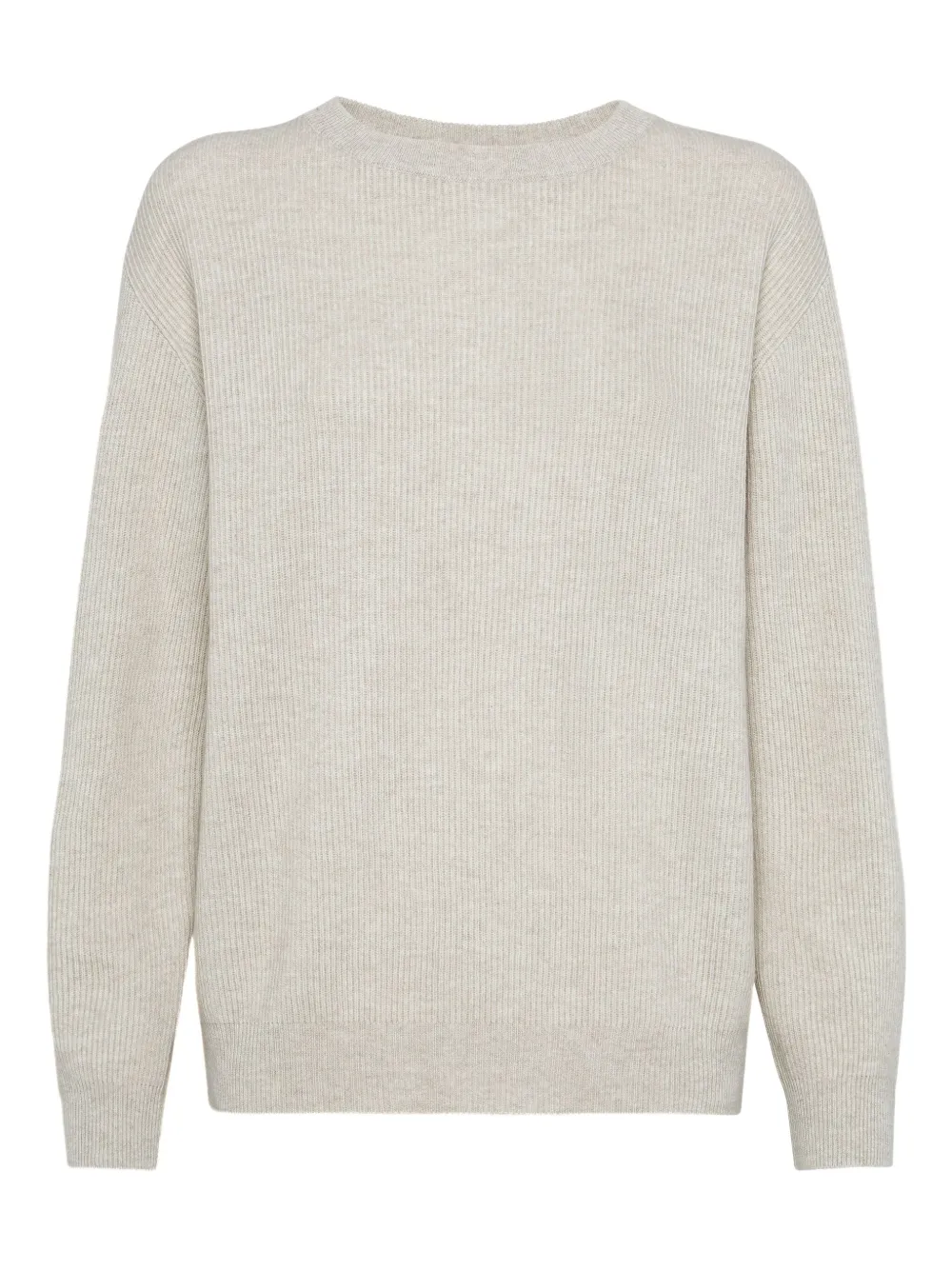 Brunello Cucinelli long-sleeve knitted jumper | Neutrals | Image 1