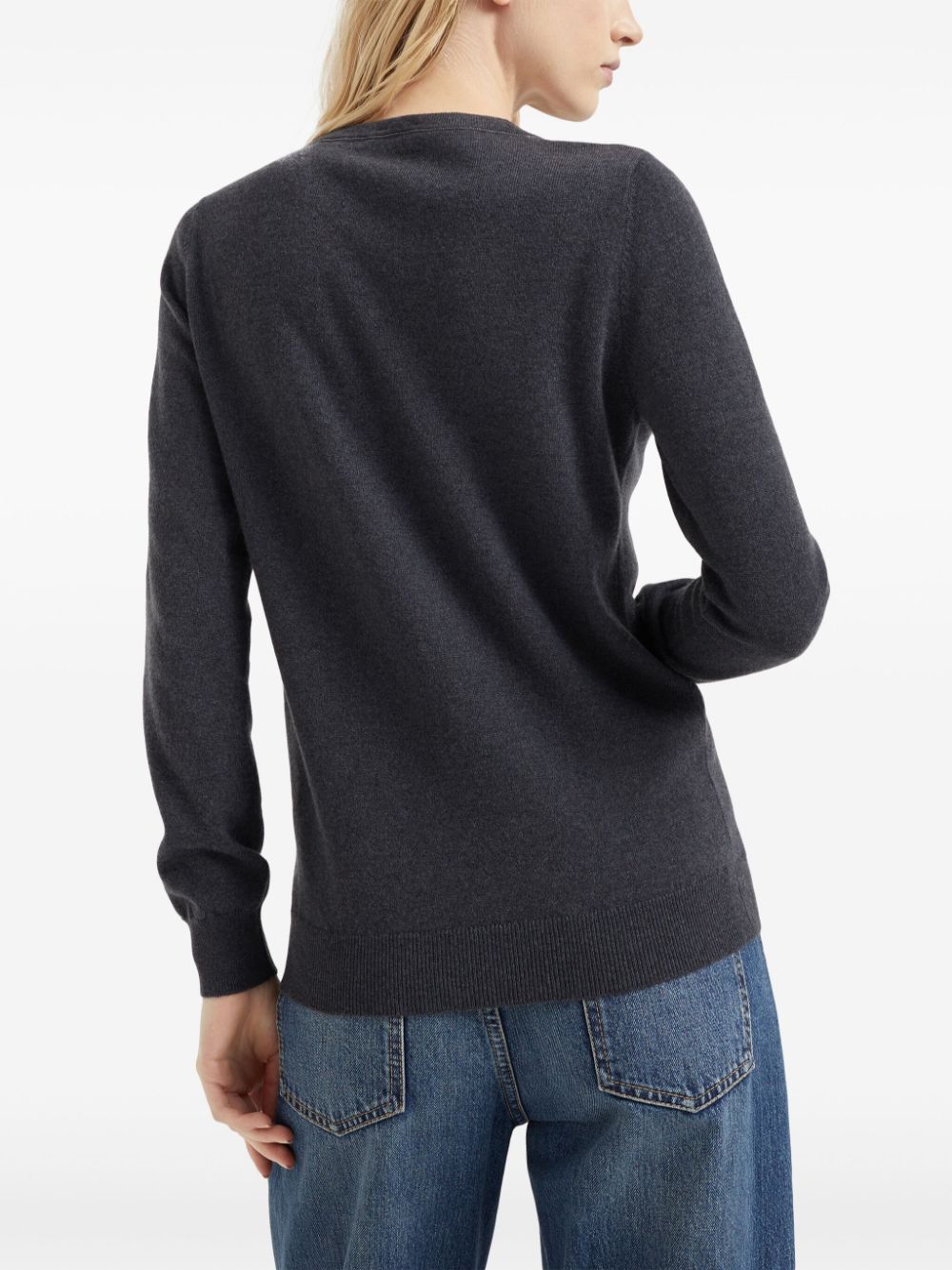 Brunello Cucinelli long-sleeved cashmere-knit top Women