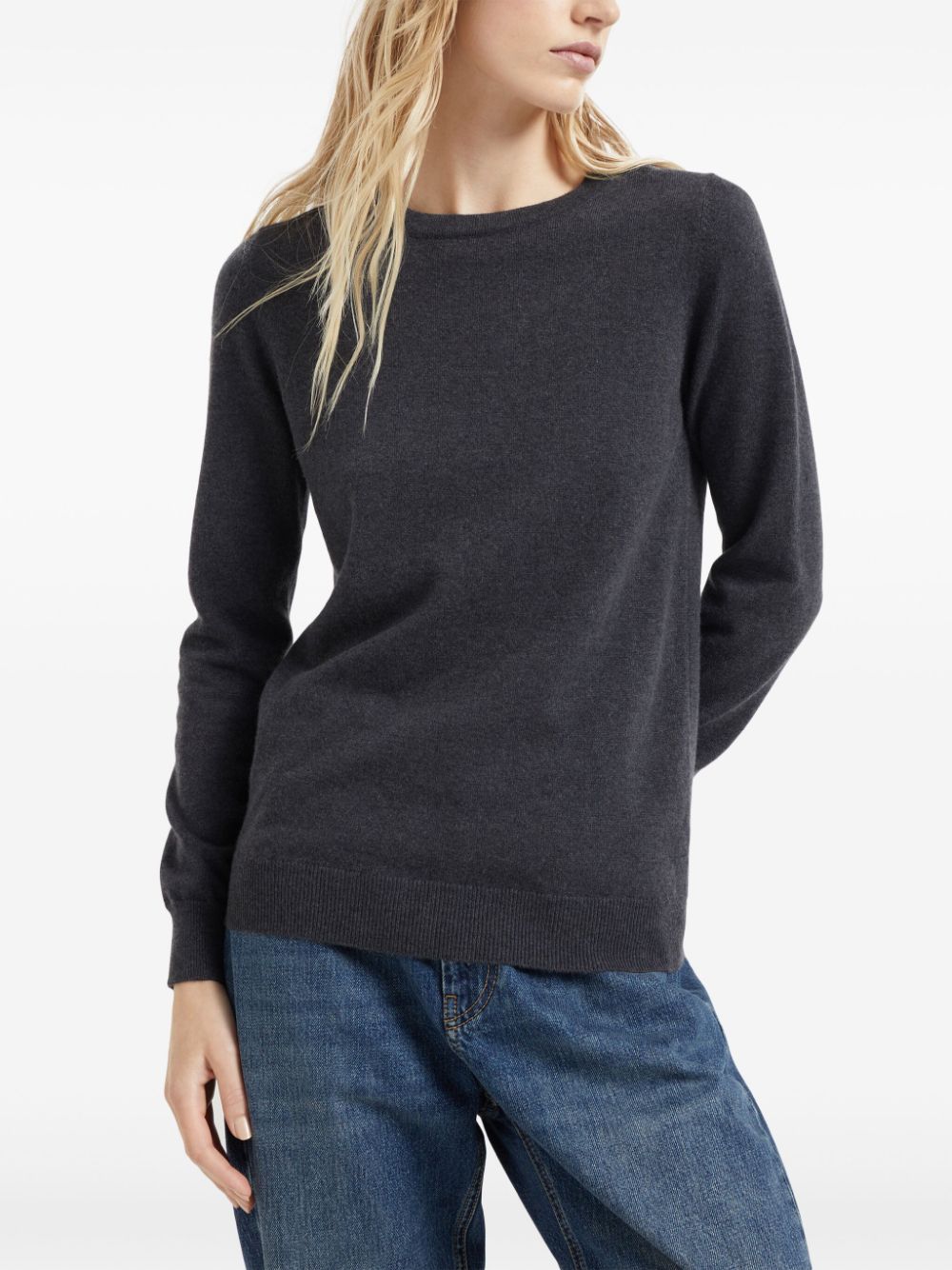 Brunello Cucinelli long-sleeved cashmere-knit top Women