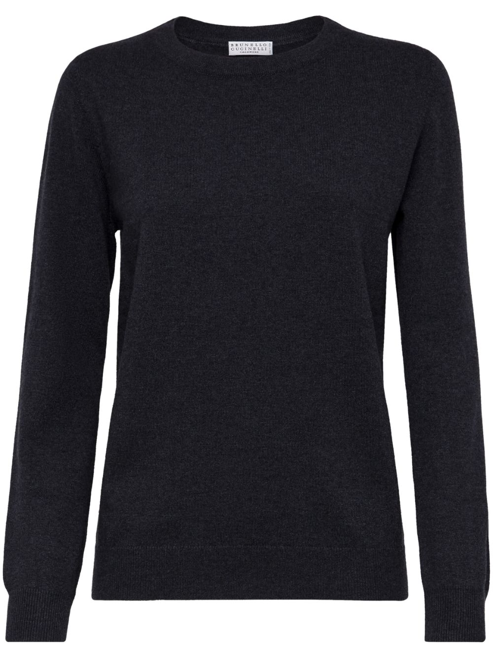 Brunello Cucinelli long-sleeved cashmere-knit top - Grey