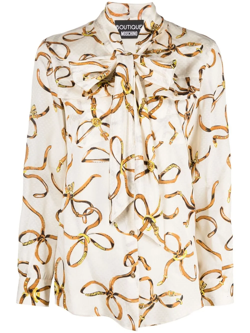 Image 1 of Boutique Moschino Fantasy print button-up blouse