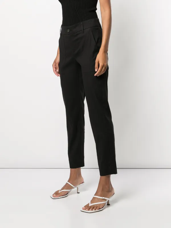 Shop Vince cropped utility trousers 
