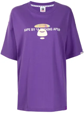 purple a bathing ape shirt