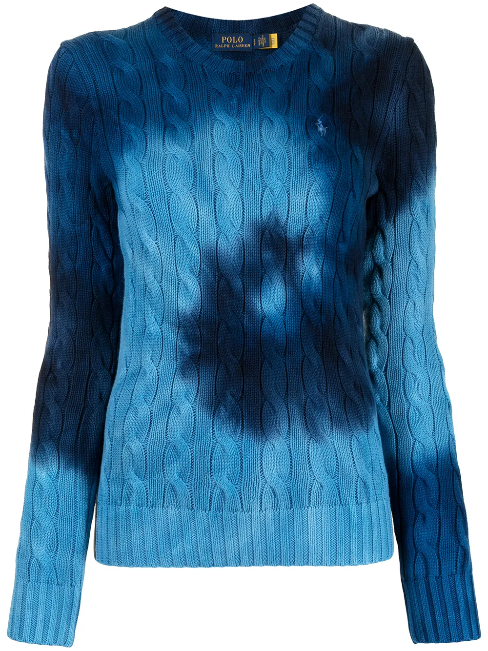 Shop Polo Ralph Lauren tie-dye cable 