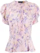 Image 1 of Polo Ralph Lauren floral-print peplum blouse