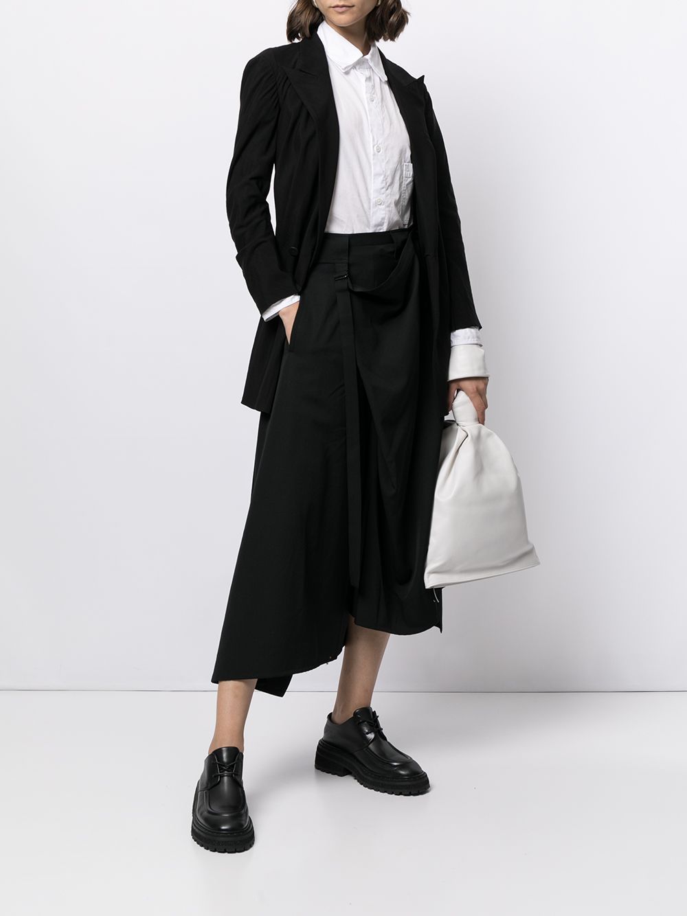 фото Yohji yamamoto юбка миди с завышенной талией