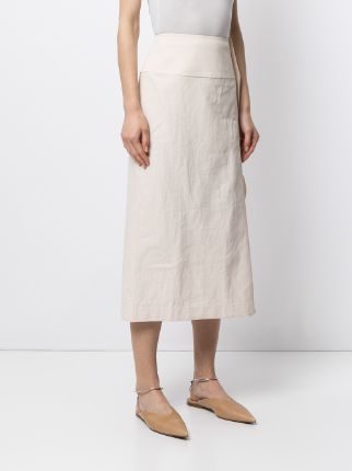 draped panel straight skirt展示图