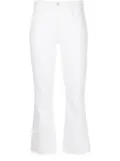 L'Agence high-waisted cropped jeans - White
