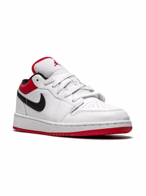 Jordan Kids Air Jordan 1 Low "White/Gym Red" sneakers