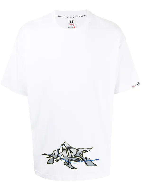 aape white t shirt