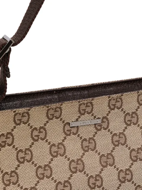 gucci logo plaque shoulder bag