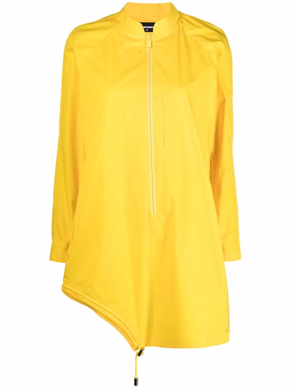 

Dsquared2 zip-fastening asymmetric-hem jumper - Yellow