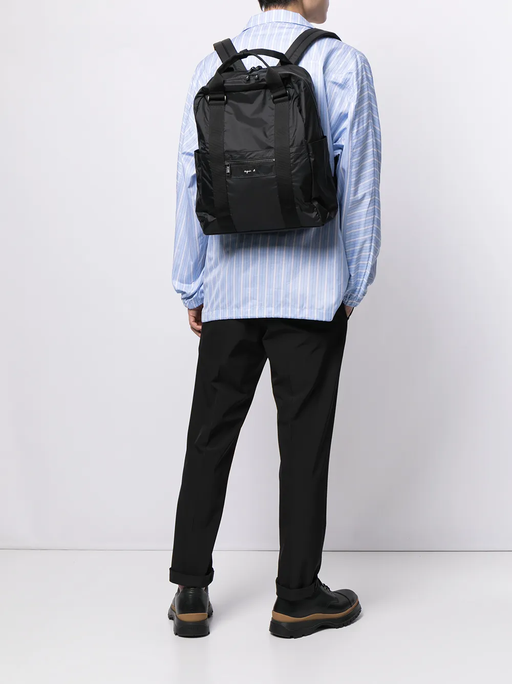 фото Agnès b. квадратный рюкзак с логотипом