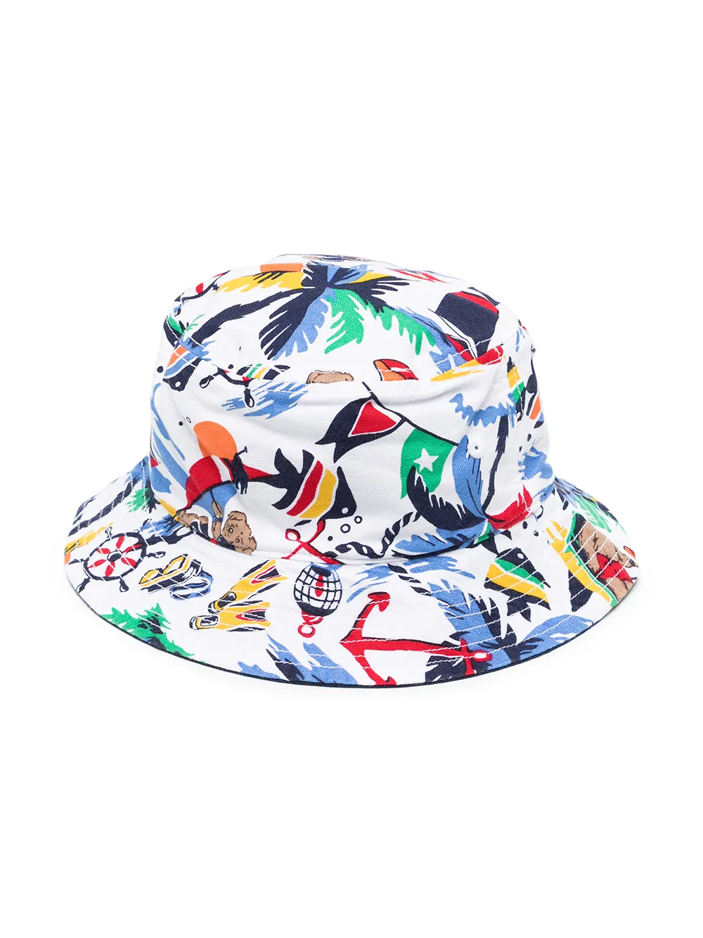 

Ralph Lauren Kids reversible printed bucket hat - Multicolour