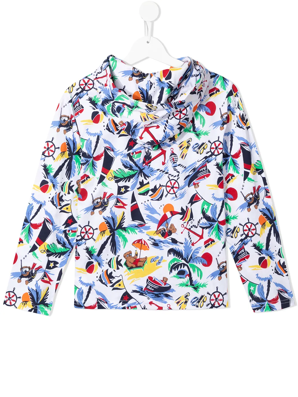 фото Ralph lauren kids худи с принтом polo bear