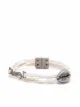 Image 1 of Saint Laurent shell logo-plaque braided bracelet