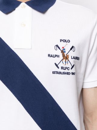 logo embroidered polo shirt展示图