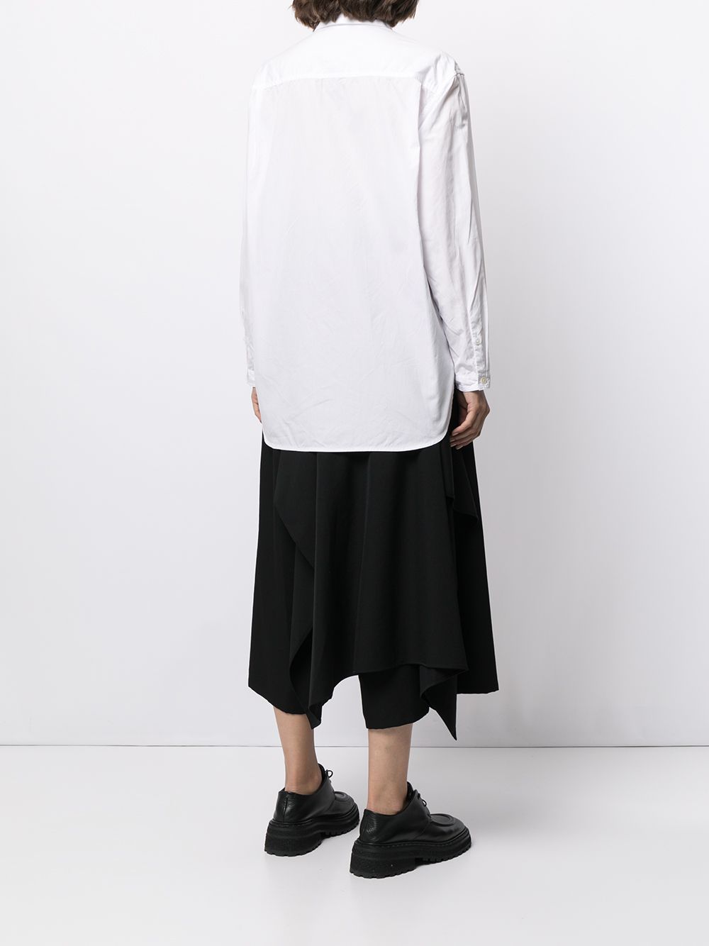 фото Yohji yamamoto рубашка с двойным воротником