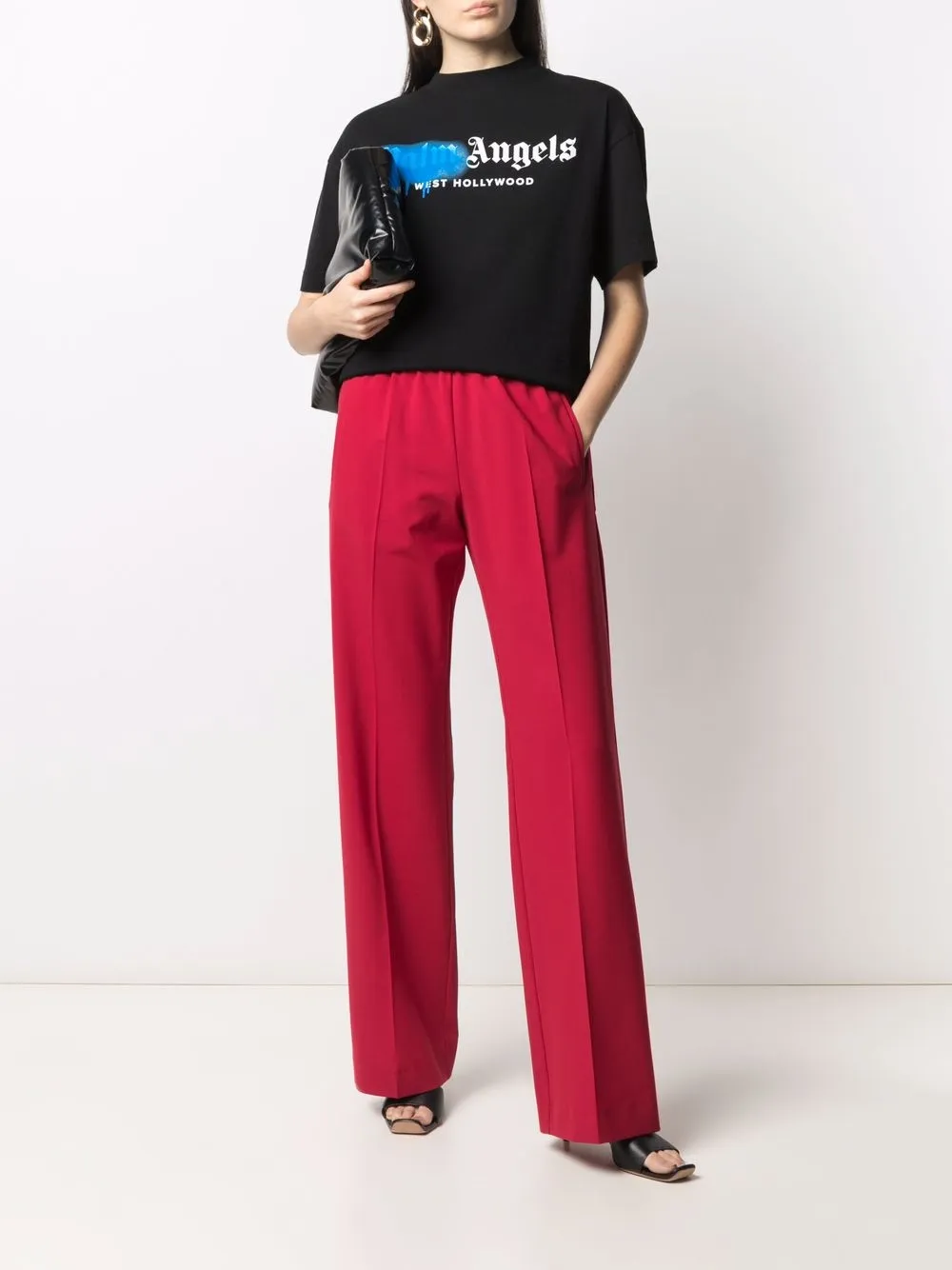 womens black palm angels t shirt