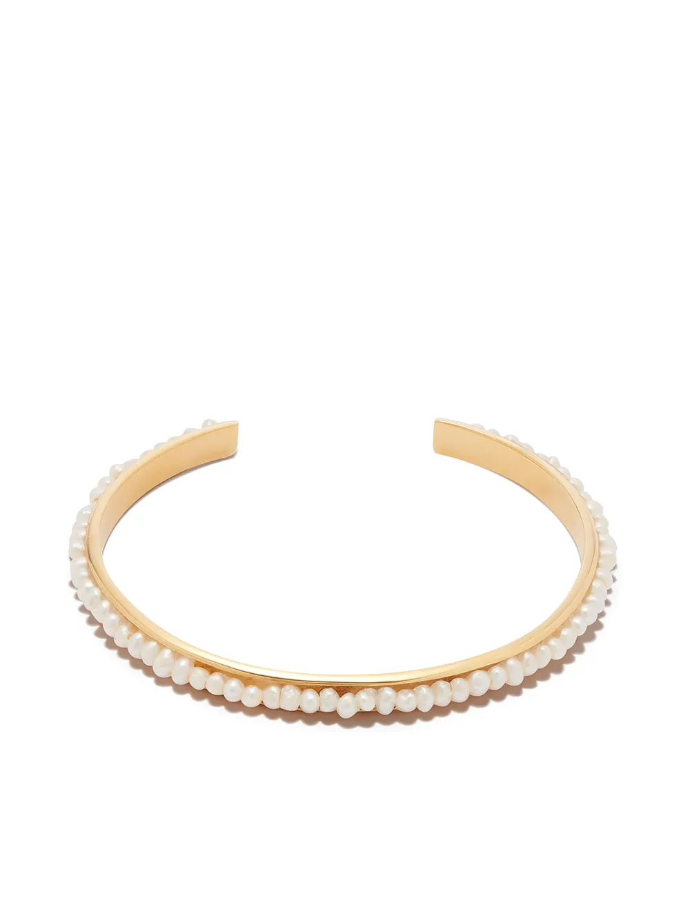 Hermina Athens позолоченный браслет-кафф Luna из серебра