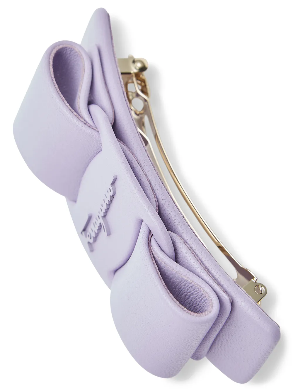 Image 2 of Salvatore Ferragamo Vara Bow leather hair clip
