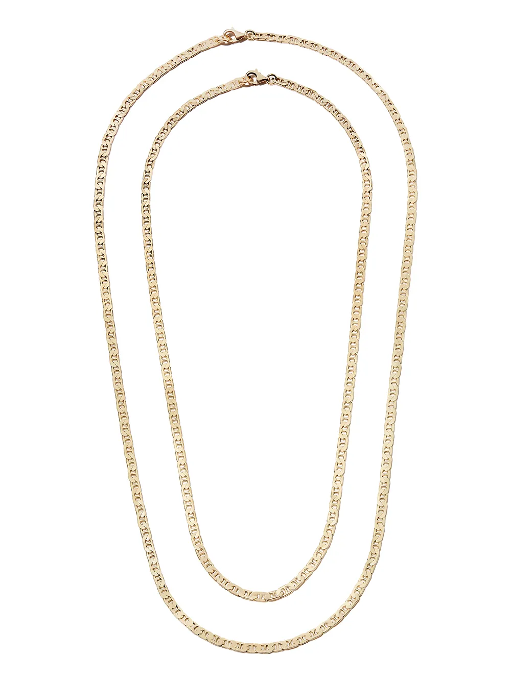 Hermina Athens Gold-plated Stylelove Chain Necklace Set