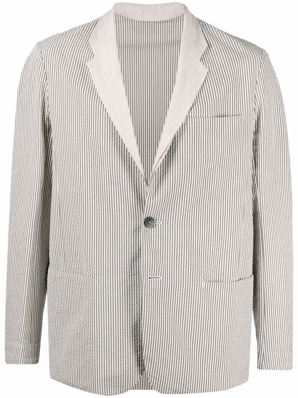 SEASE STRIPED SINGLE-BREASTED BLAZER