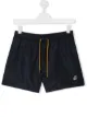 Image 1 of K Way Kids TEEN logo-patch swim shorts