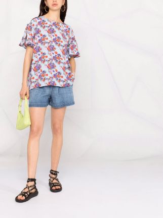 floral print top展示图