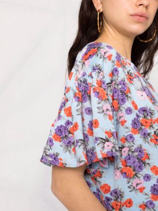 floral print top展示图