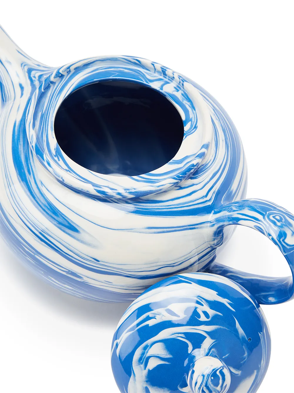 HAY marbledeffect Teapot Farfetch