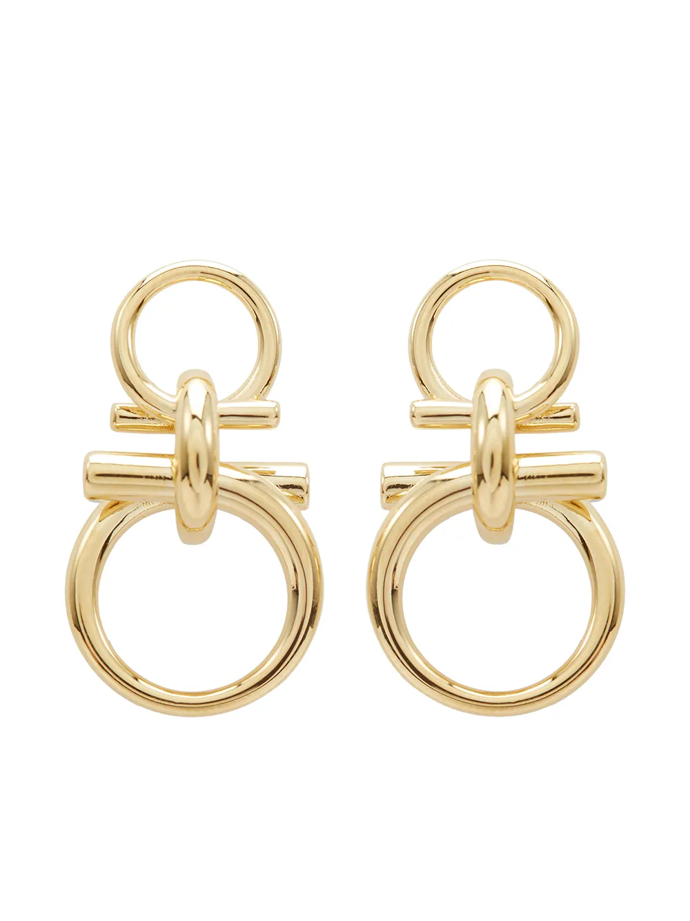 Image 1 of Salvatore Ferragamo Gancini drop earrings