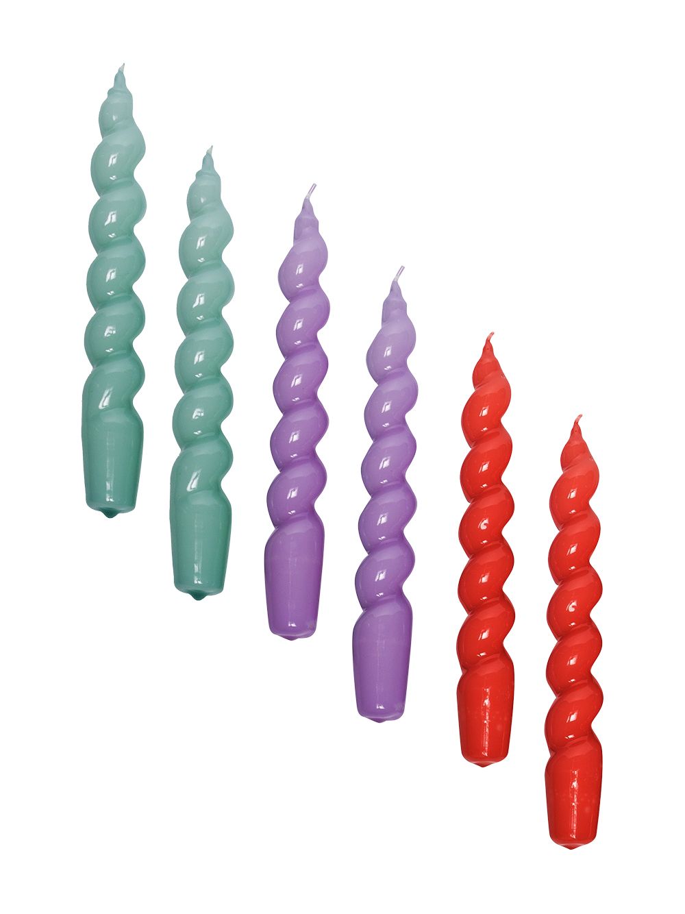 фото Hay spiral candles (set of six)