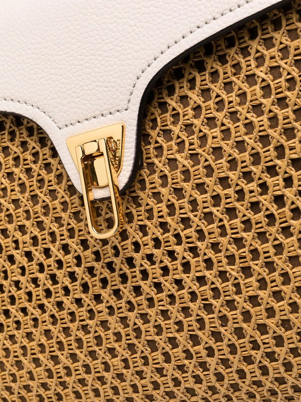 фото Coccinelle сумка-тоут marvin с плетеной вставкой