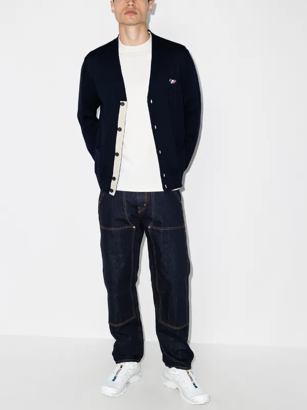 Maison kitsune virgin best sale wool classic cardigan