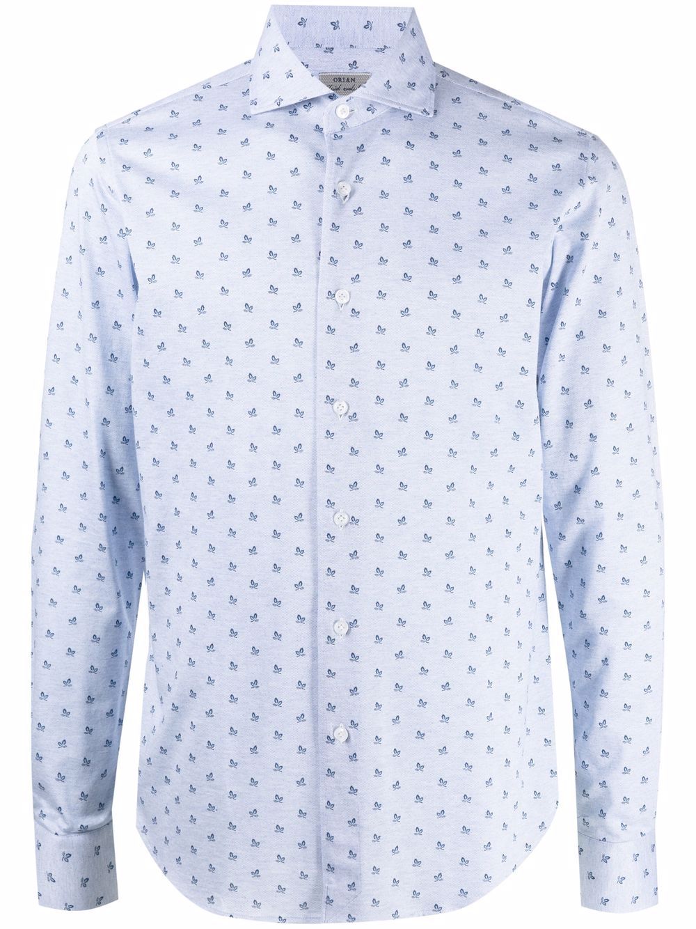 

Orian camisa con hojas estampadas - Azul