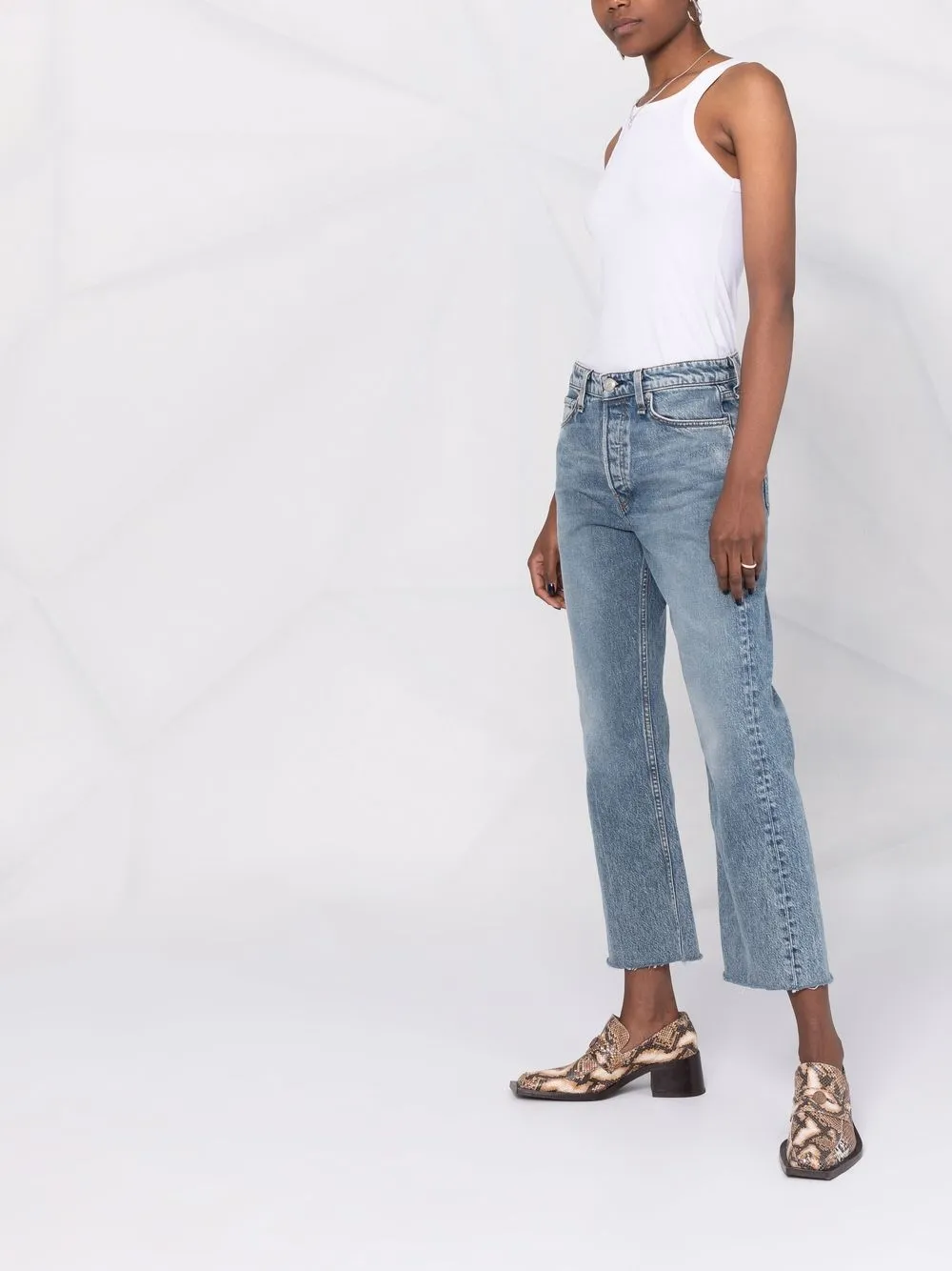 фото Rag & bone укороченные джинсы средней посадки