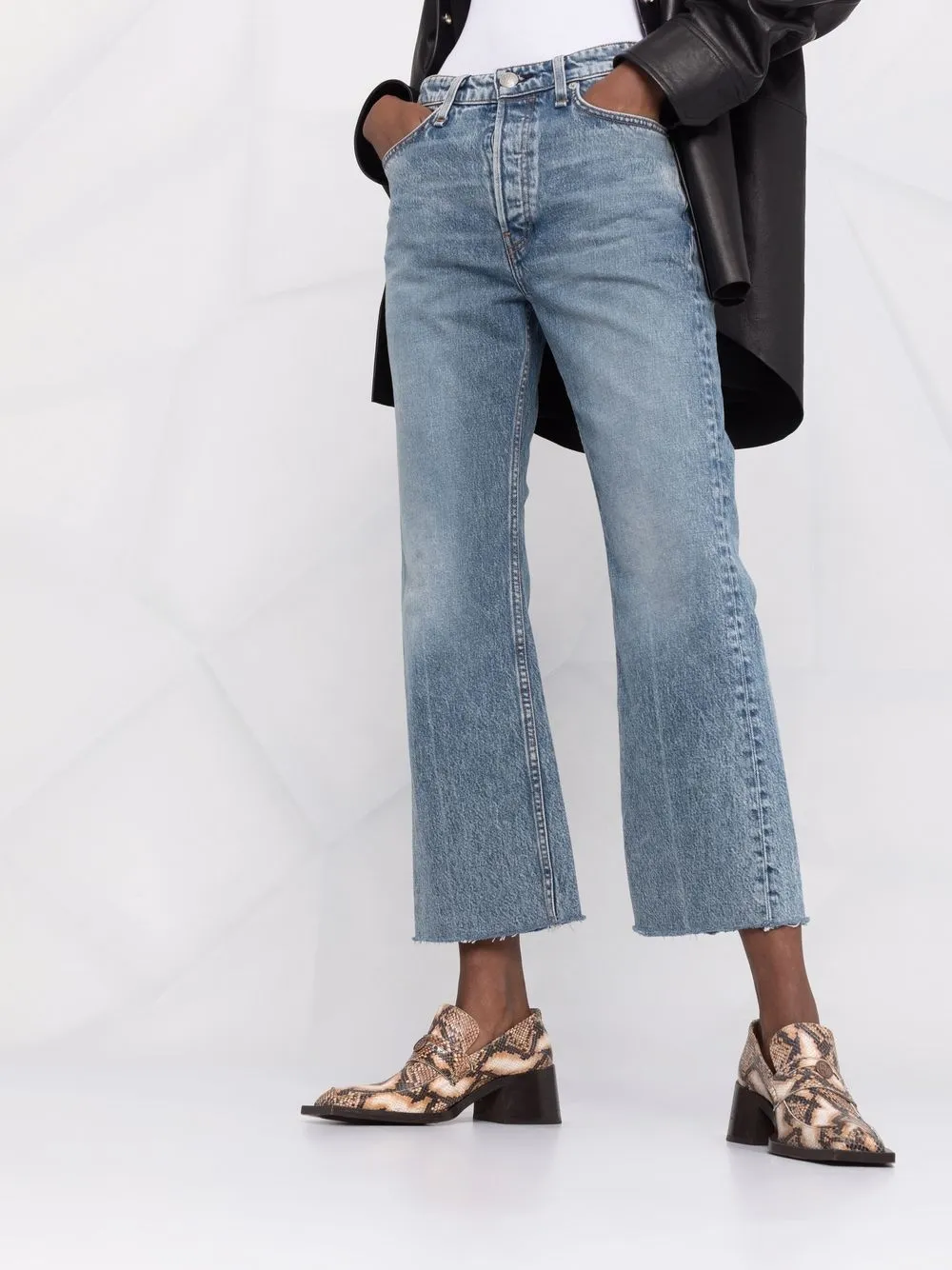 фото Rag & bone укороченные джинсы средней посадки