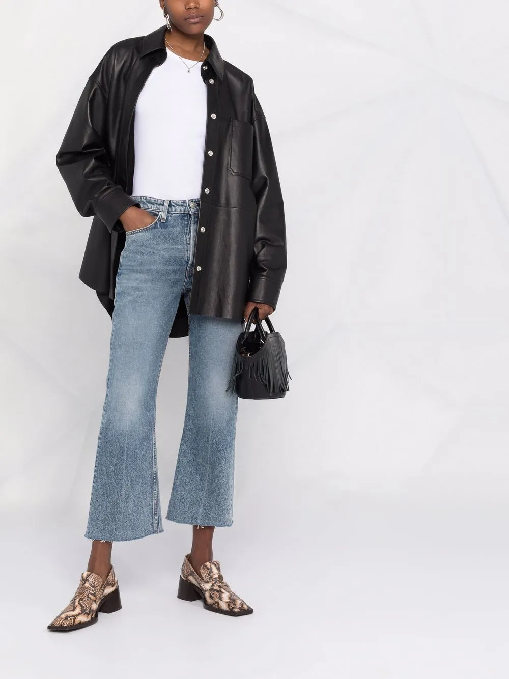 фото Rag & bone укороченные джинсы средней посадки