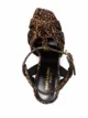 Saint Laurent Sandália Tribute com estampa de leopardo e salto 105mm