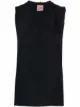 Image 1 of Nude frayed v-neck tank top