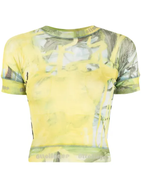 logo-detail cropped T-shirt by Ottolinger, available on farfetch.com Kylie Jenner Top Exact Product 