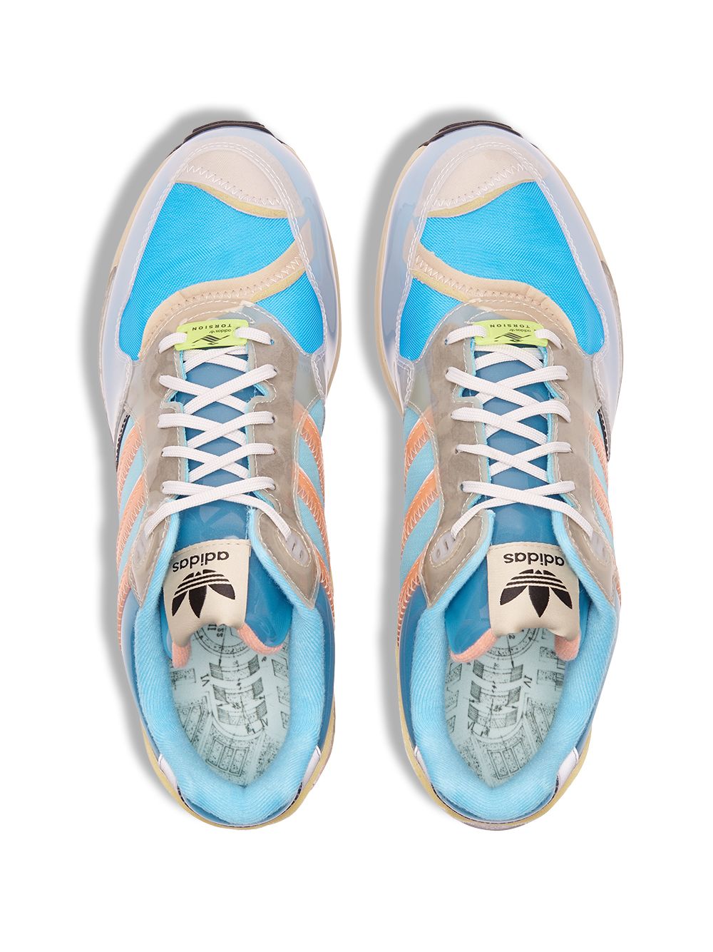 Shop Adidas Originals Xz 0006 X-ray Inside Out Low-top Sneakers In 蓝色