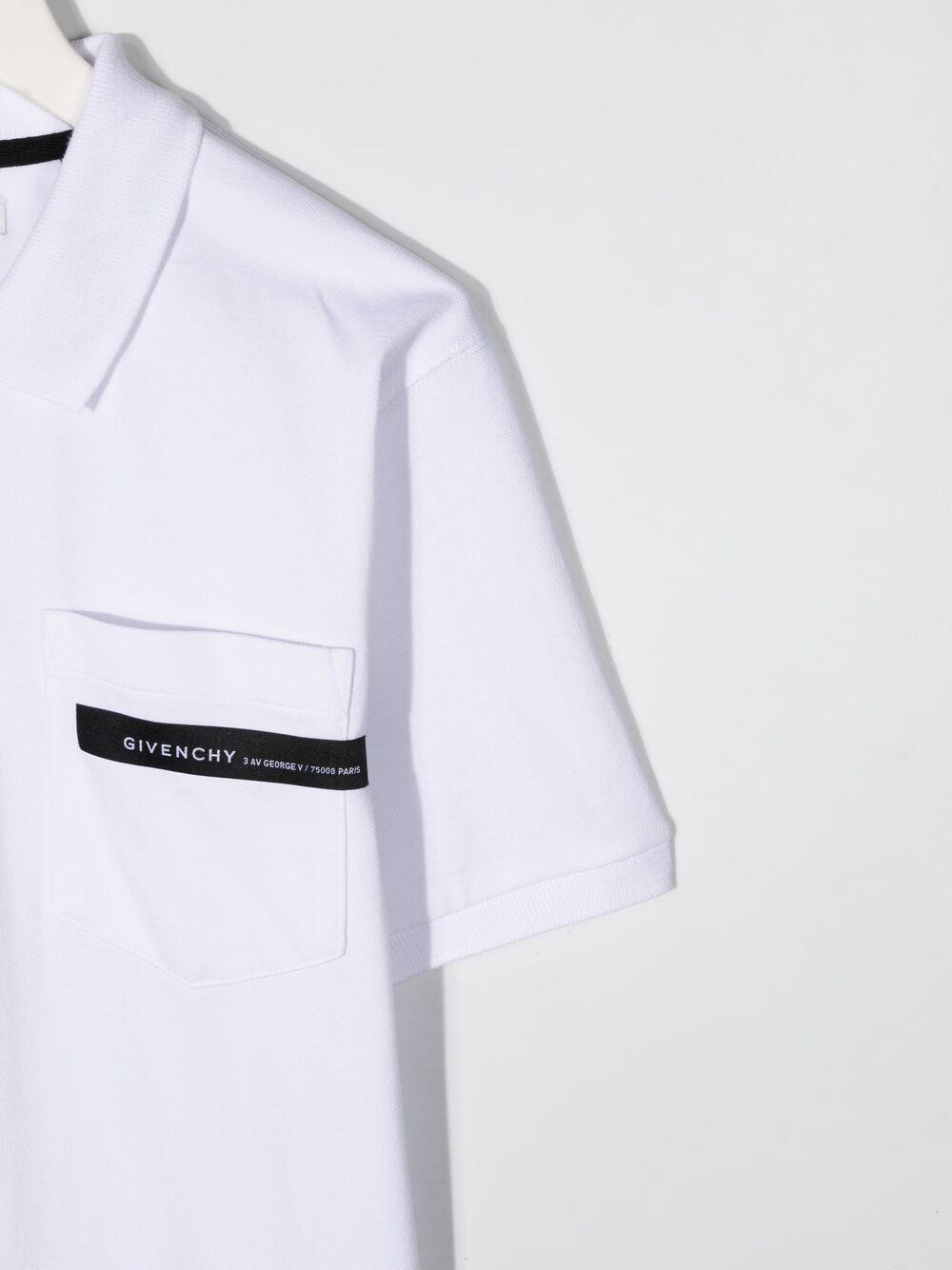 фото Givenchy kids рубашка поло с нашивкой-логотипом